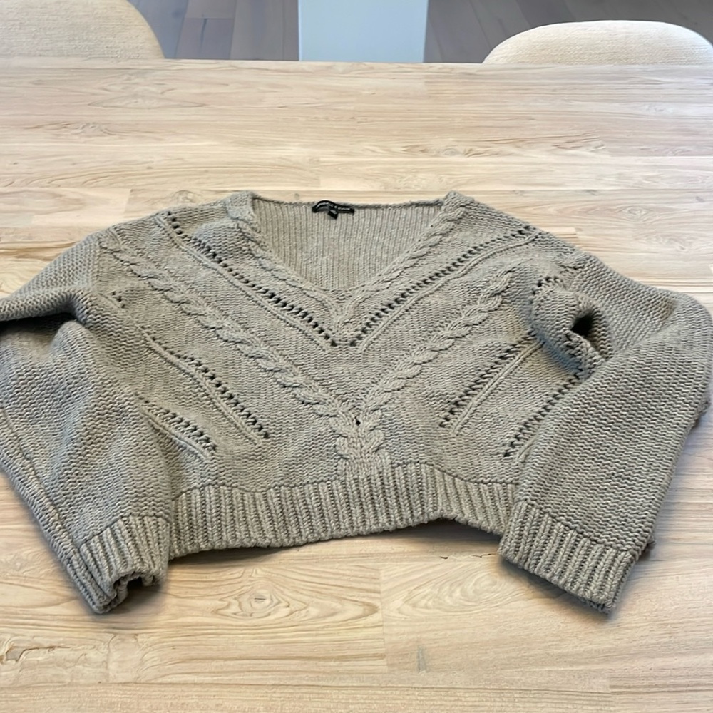 Warm gray sweater